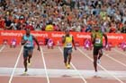 Usain Bolt, 100 metres,  2013 IAAF Diamond League, Sainsbury's Anniversary Games, Queen Elizabeth Olympic Park, London.